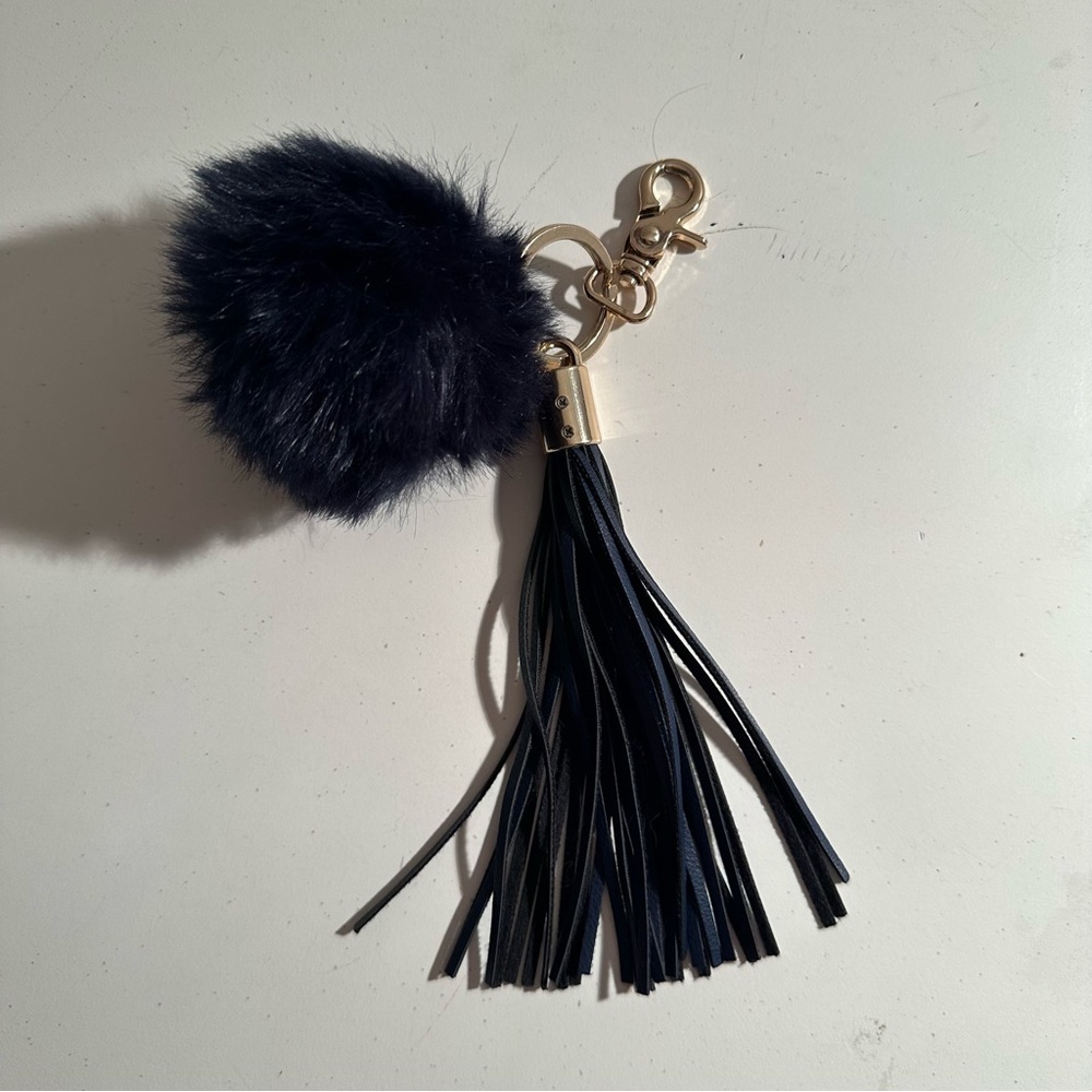 Pom Pom Tassel Key Chain with Clip